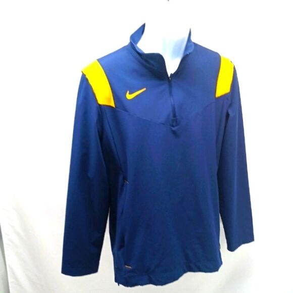 Nike Other - Nike Blue and Yellow Athletic Quarter-Zip Shirt-Jacket Mens Small